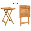 vidaXL Ensemble bistro de jardin 3 pcs Marron Bois d'Acacia Massif