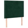 vidaXL Cadre de lit sans matelas vert fonc&eacute; 90x200 cm velours