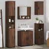 vidaXL Ensemble de mobilier de salle de bain 5 pcs Ch&ecirc;ne brun