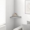vidaXL &Eacute;tag&egrave;re d'angle murale Gris b&eacute;ton 35x35x3,8 cm MDF