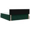 vidaXL Cadre de lit ottoman avec matelas vert fonc&eacute; 160x200 cm velours
