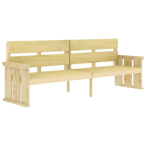 vidaXL Ensemble &agrave; manger de jardin 3 pcs Bois de pin impr&eacute;gn&eacute;