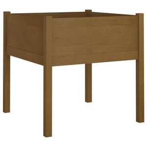 vidaXL Jardini&egrave;re d'ext&eacute;rieur Marron miel 70x70x70 cm Pin massif