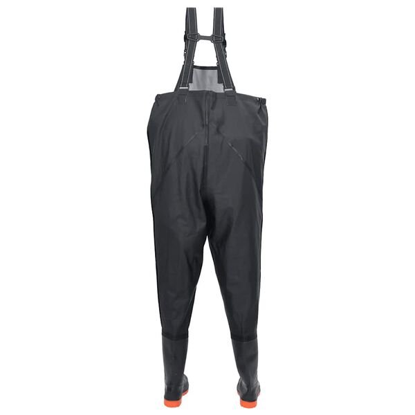 vidaXL Cuissardes avec bottes noir taille 43