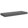 vidaXL &Eacute;tag&egrave;re murale flottante 2 pcs Gris brillant 60x23,5x3,8 cm MDF