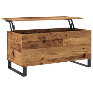 vidaXL Table basse vieux bois 90x44,5x45 cm bois d'ing&eacute;nierie