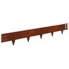 vidaXL Bordure de Pelouse 20 pcs 100 x 15 cm Acier Rouill&eacute;