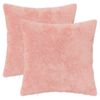 vidaXL Housse de coussin 2 pc HEERLEN Rose 35 x 35 cm