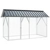 vidaXL Cage pour oiseaux Anthracite 227 x 112 x 141 cm
