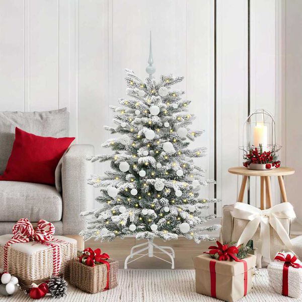 vidaXL Sapin de No&euml;l Artificiel &agrave; Branches Articul&eacute;es Blanc 120 cm