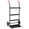 vidaXL Chariot &agrave; main Noir et Rouge 63 x 43,5 x 110 cm Acier