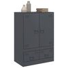 vidaXL Buffet haut anthracite 67x39x95 cm acier