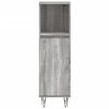vidaXL Armoire salle de bain sonoma gris 30x30x100 cm