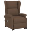 vidaXL Fauteuil de massage Marron Tissu