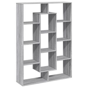 vidaXL Biblioth&egrave;que sonoma gris 102x29x143 cm bois d'ing&eacute;nierie