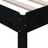 vidaXL Lit empilable sans matelas noir 100x200 cm bois massif de pin