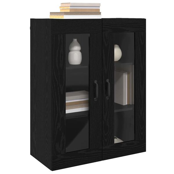 vidaXL Armoire murale suspendue Montage mural Noir 69,5 x 34 x 90 cm