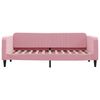 vidaXL Lit de jour avec matelas rose 90x200 cm velours
