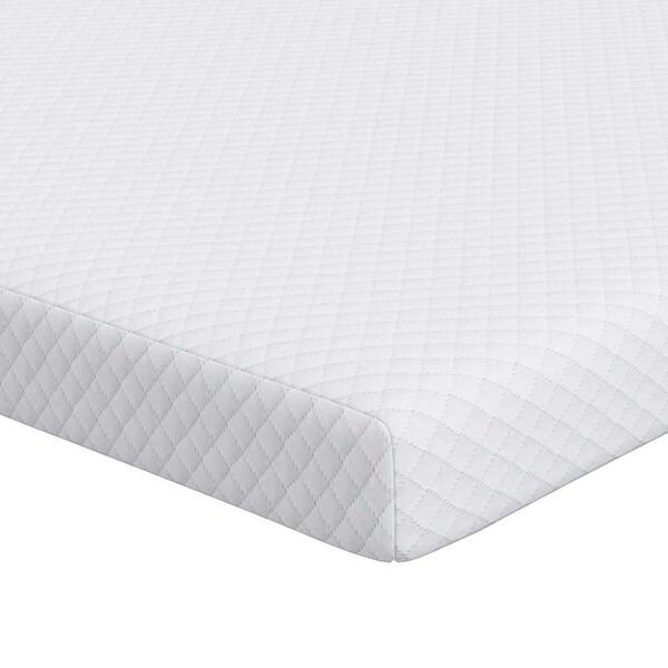 vidaXL Surmatelas Blanc 70 x 200 cm Tissu Jacquard