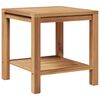 vidaXL Table basse Marron 45 x 45 x 45 cm Bois de teck solide