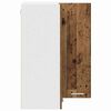 vidaXL Armoire suspendue Bois ancien et Blanc 57 x 57 x 80 cm