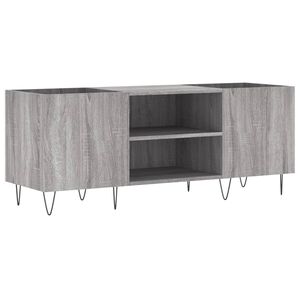 vidaXL Armoire &agrave; disques sonoma gris 121x38x48 cm bois d'ing&eacute;nierie