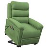 vidaXL Fauteuil de massage Vert clair Velours