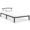 vidaXL Cadre de lit sans matelas noir m&eacute;tal 100x200 cm