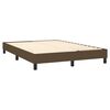 vidaXL Sommier &agrave; lattes de lit matelas et LED Marron fonc&eacute; 140x200 cm