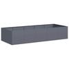 vidaXL Jardini&egrave;re anthracite 200x80x40 cm acier