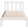 vidaXL Cadre de lit extra long sans matelas 100x220 cm bois massif pin