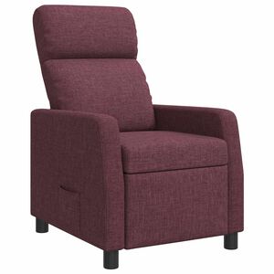 vidaXL Fauteuil inclinable Pourpre Tissu