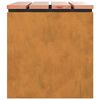 vidaXL Banc de jardin Rouill&eacute; 60 x 40 x 43 cm