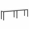 vidaXL banc Blanc 160 x 35 x 45 cm Bois de pin massif