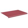 vidaXL Tissu de remplacement pour auvent bordeaux rouge 500x350 cm polyester