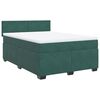vidaXL Sommier &agrave; lattes de lit et matelas Vert fonc&eacute; 140x190cm Velours