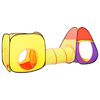 vidaXL Tente de jeu pour enfants Multicolore 255x80x100 cm