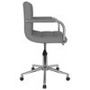vidaXL Chaise pivotante de bureau Gris clair Tissu