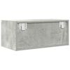 vidaXL Meuble TV gris béton 60x31x25,5 cm bois d'ingénierie