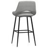 vidaXL Tabourets de bar lot de 2 gris clair velours