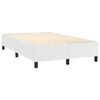 vidaXL Sommier &agrave; lattes de lit avec matelas Blanc 120x200cm Similicuir