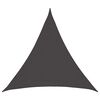 vidaXL Voile d'ombre 2 x 2 x 2 m HDPE Triangulaire Anthracite