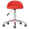 vidaXL Chaises pivotantes &agrave; manger lot de 2 rouge similicuir
