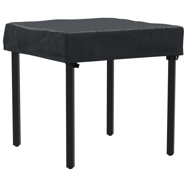 vidaXL Housse de Table Uni Noir 82 x 82 x 15 cm tissu