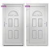 vidaXL Porte d'entr&eacute;e Blanc 98x208 cm PVC
