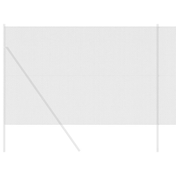 vidaXL Cl&ocirc;ture hexagonale Gris 1,6 x 25 m PVC