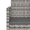 vidaXL Mobilier d'ext&eacute;rieur 4 pcs avec coussins R&eacute;sine tress&eacute;e Gris
