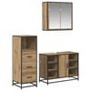 vidaXL Ensemble de mobilier de salle de bain 3 pc Ch&ecirc;ne artisanal