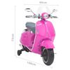 vidaXL Moto &eacute;lectrique pour enfants Vespa GTS300 rose
