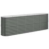 vidaXL Lit sur&eacute;lev&eacute; de jardin Acier galvanis&eacute; Anthracite